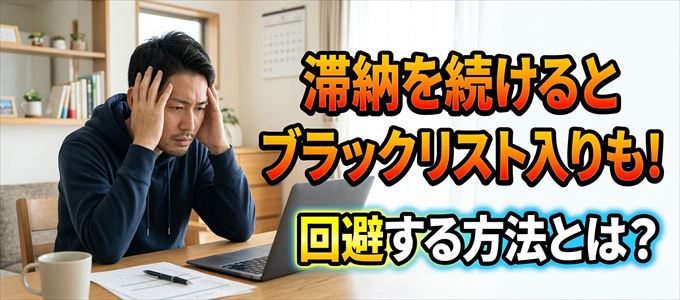セゾンカードの滞納が続くと信用情報機関にブラックリスト入りも!